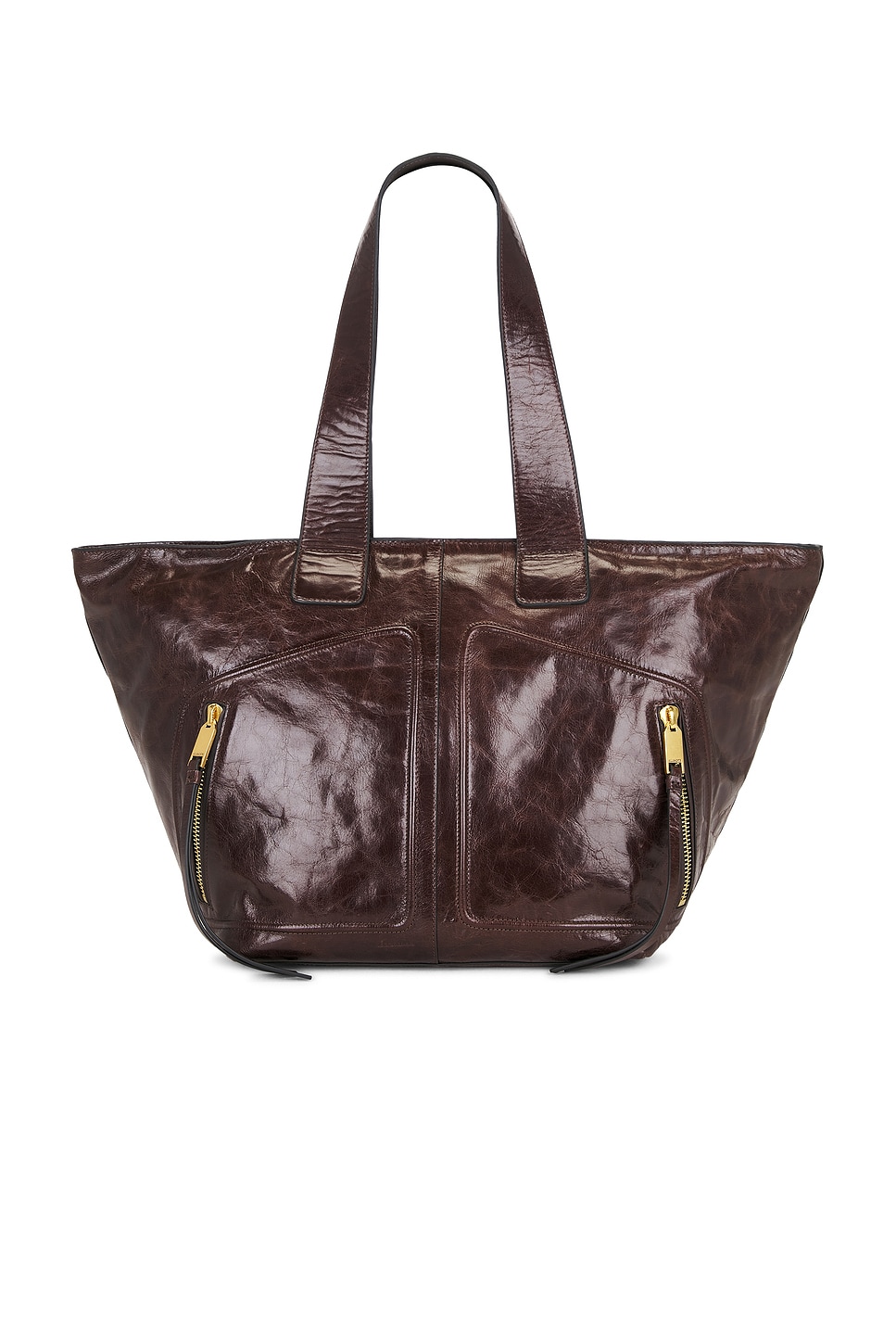 ALLSAINTS Jean Rey Tote Bag in Cognac Brown