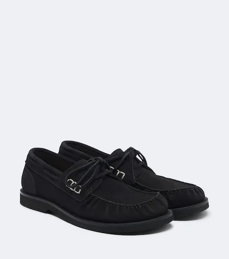 Suede boat shoes