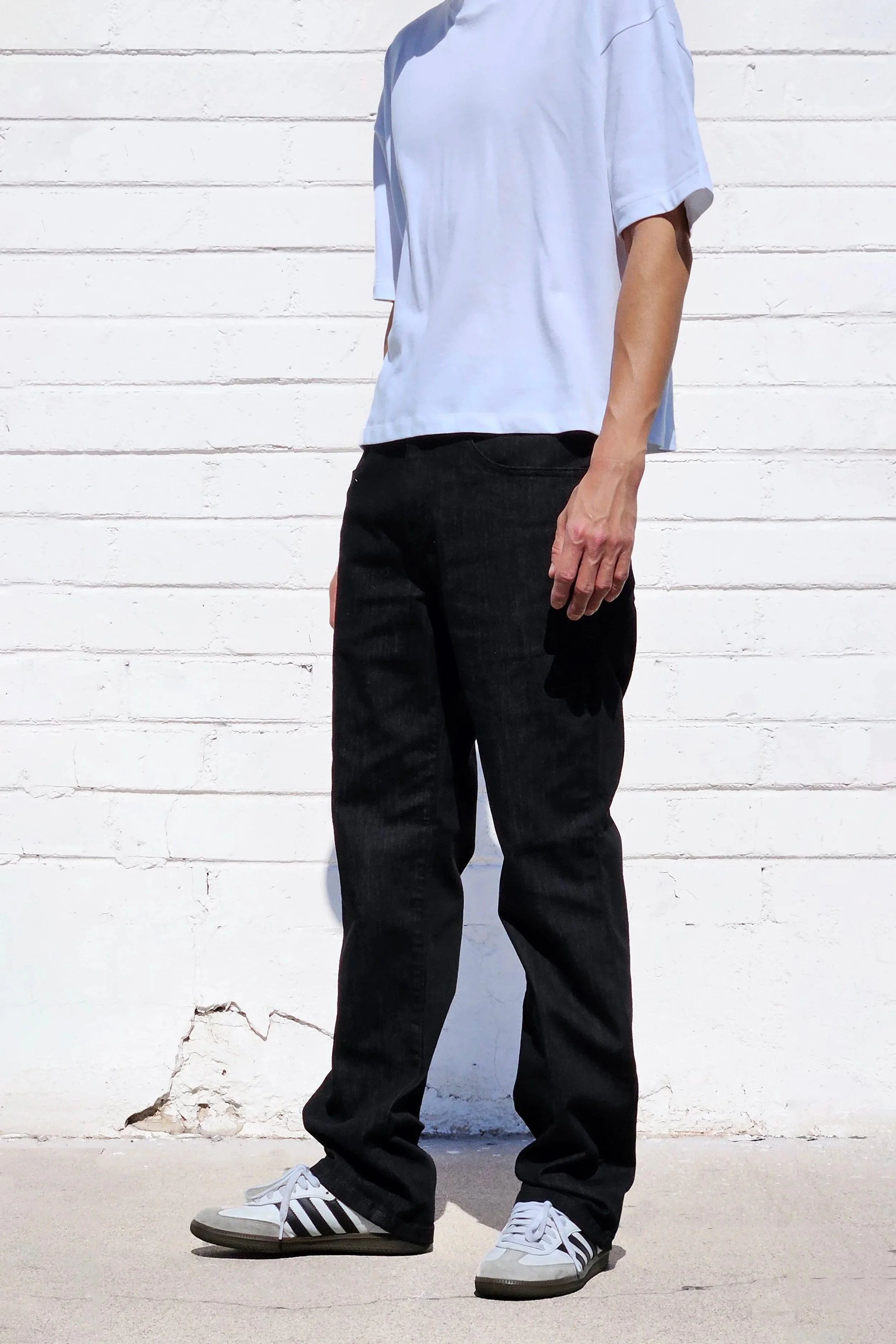 Washed Black Relaxed Fit Jeans - Image 3