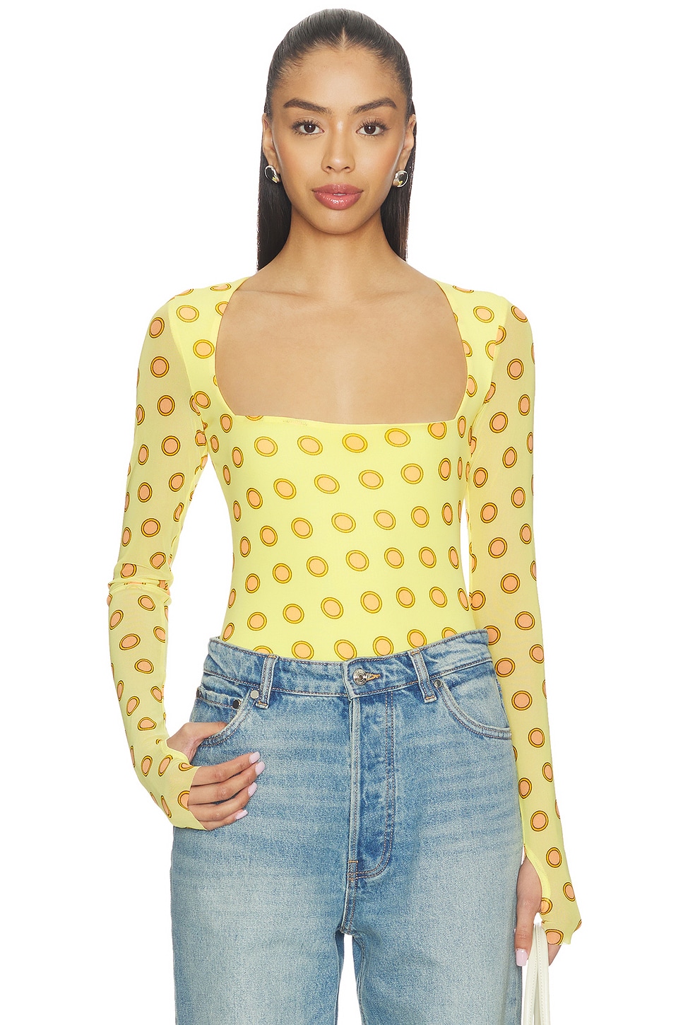 AFRM Ines Top in Deco Dot