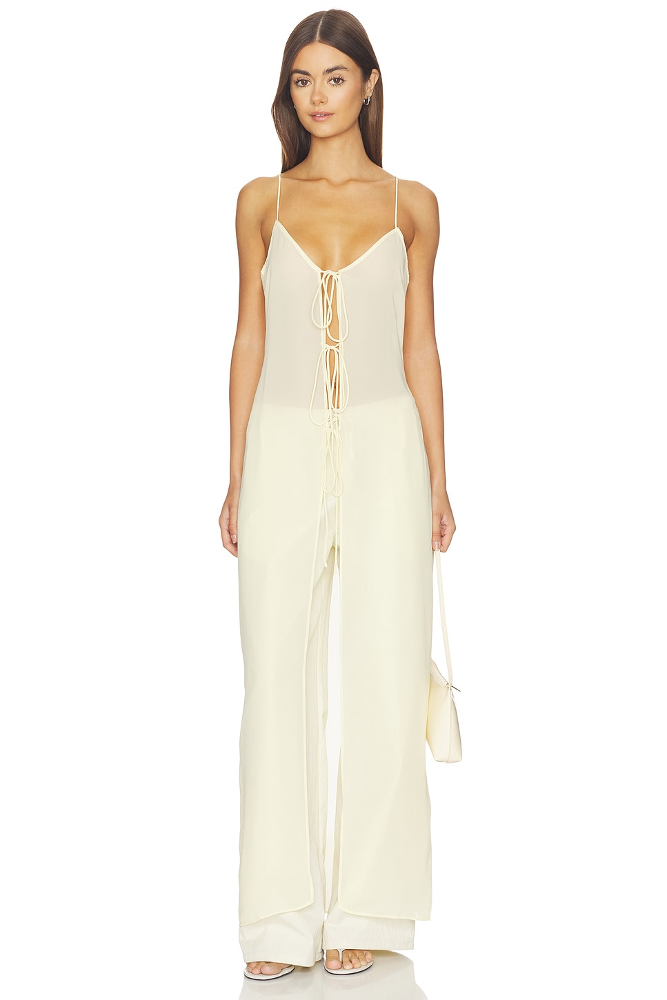 LIONESS Dune Maxi Dress in Lemontini