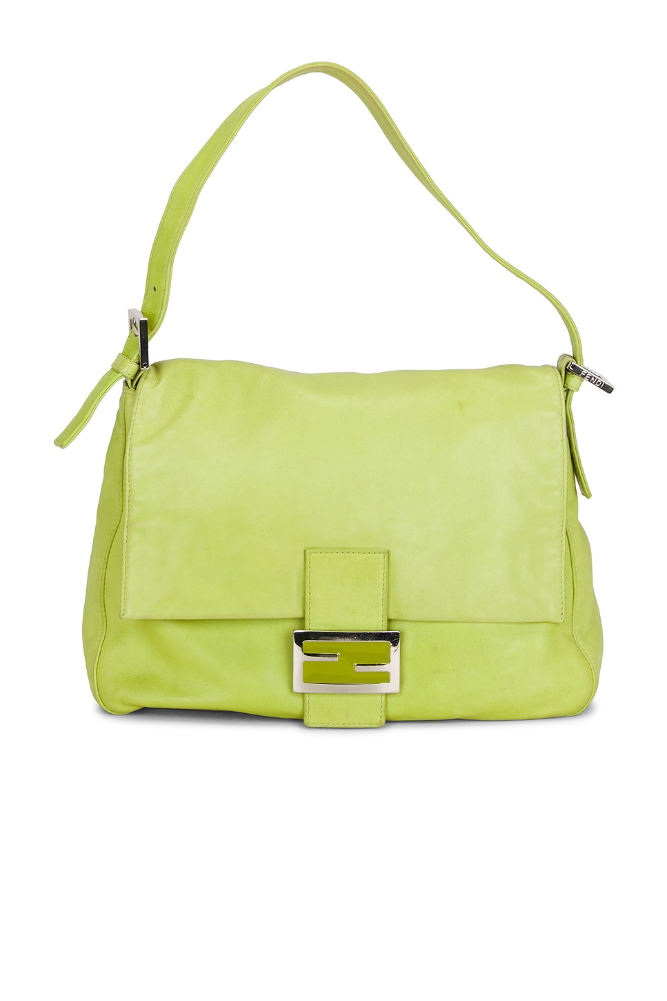 FWRD Renew Fendi Mama Baguette Shoulder Bag in Green