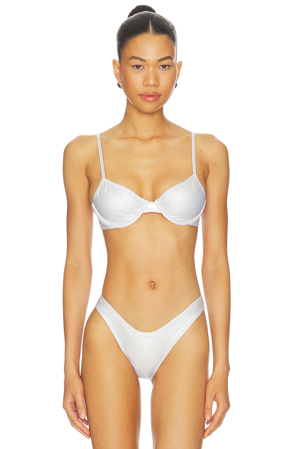 FAE Gigi Bikini Top in Silver