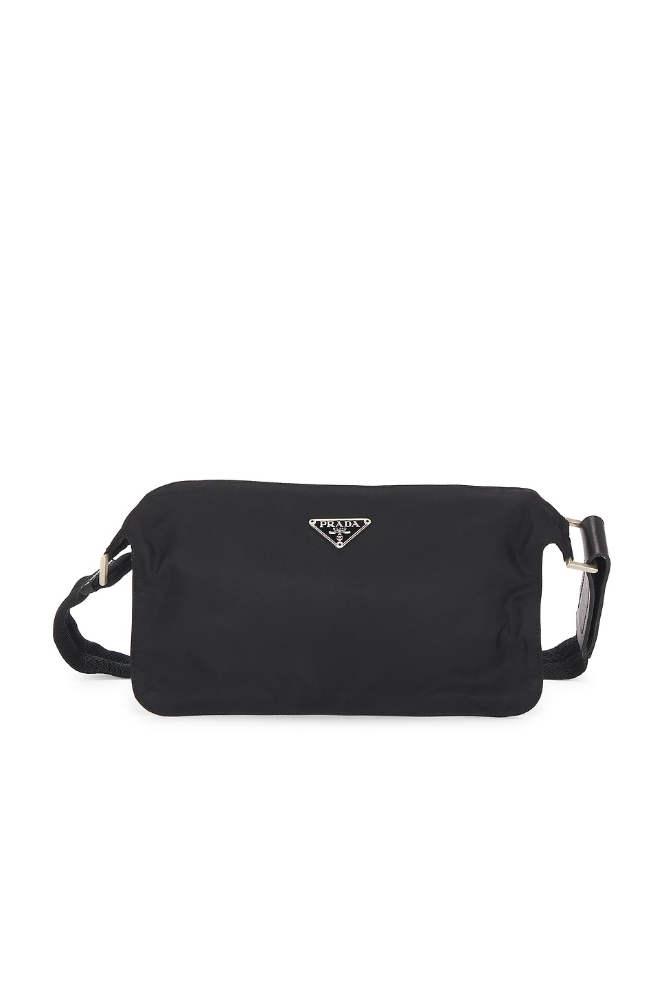 FWRD Renew Prada Tessuto Belt Bag in Black
