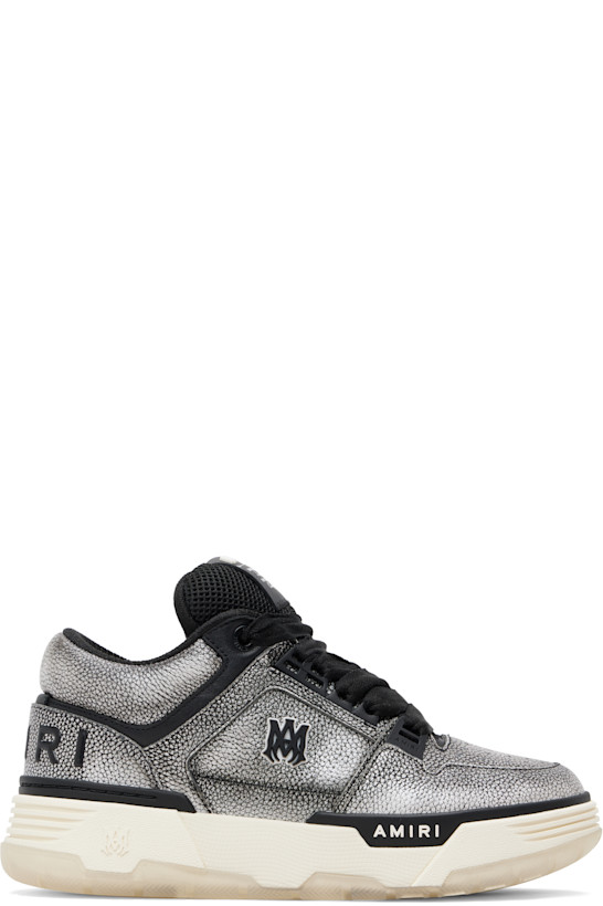Black Pebbled MA-1 Sneakers