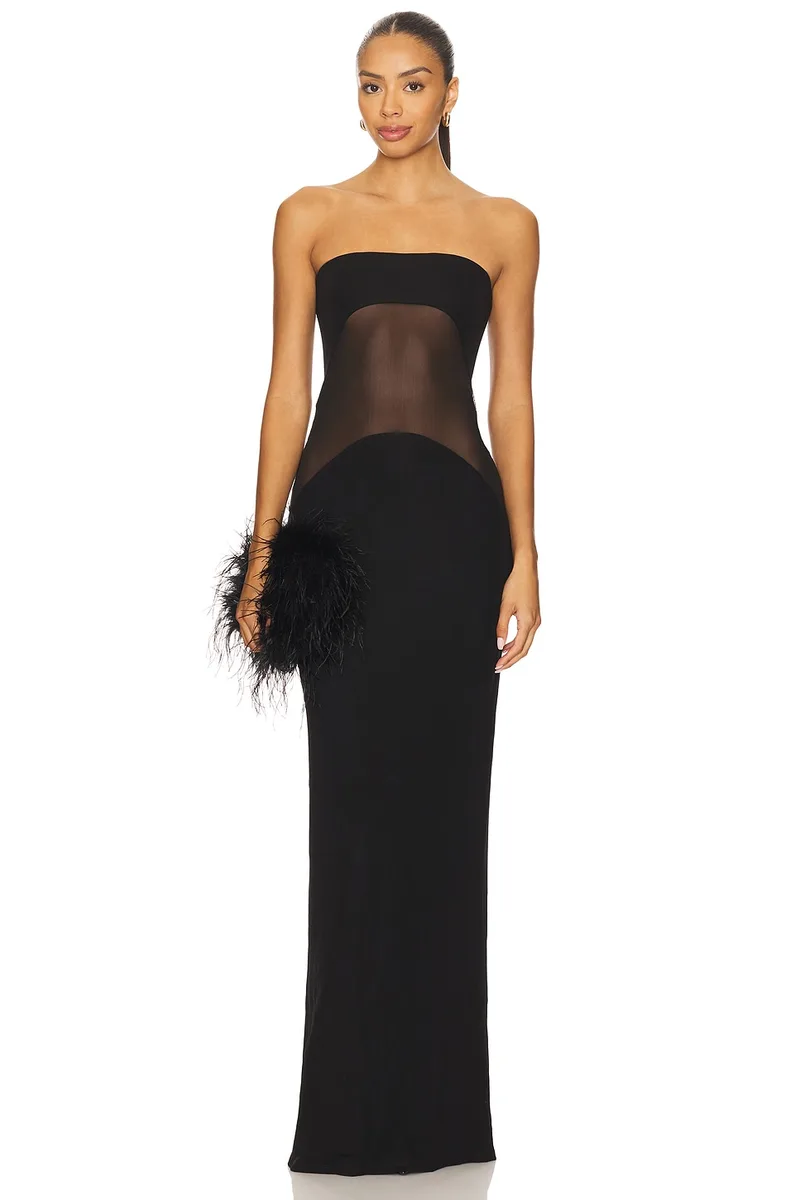 NBD The Sadira Maxi Dress in Black