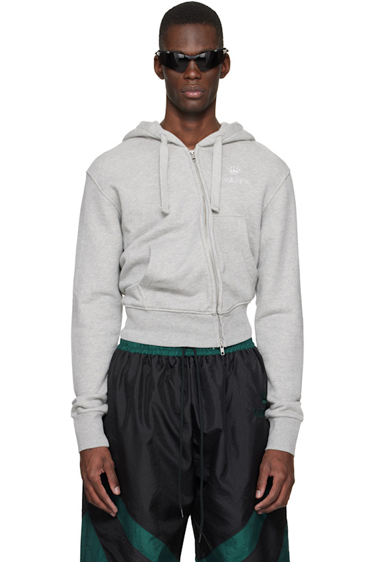 Gray Twisted Hoodie
