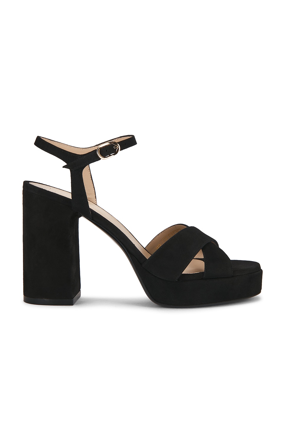 Stuart Weitzman SANDALIA DAYNA PLATFORM in Black