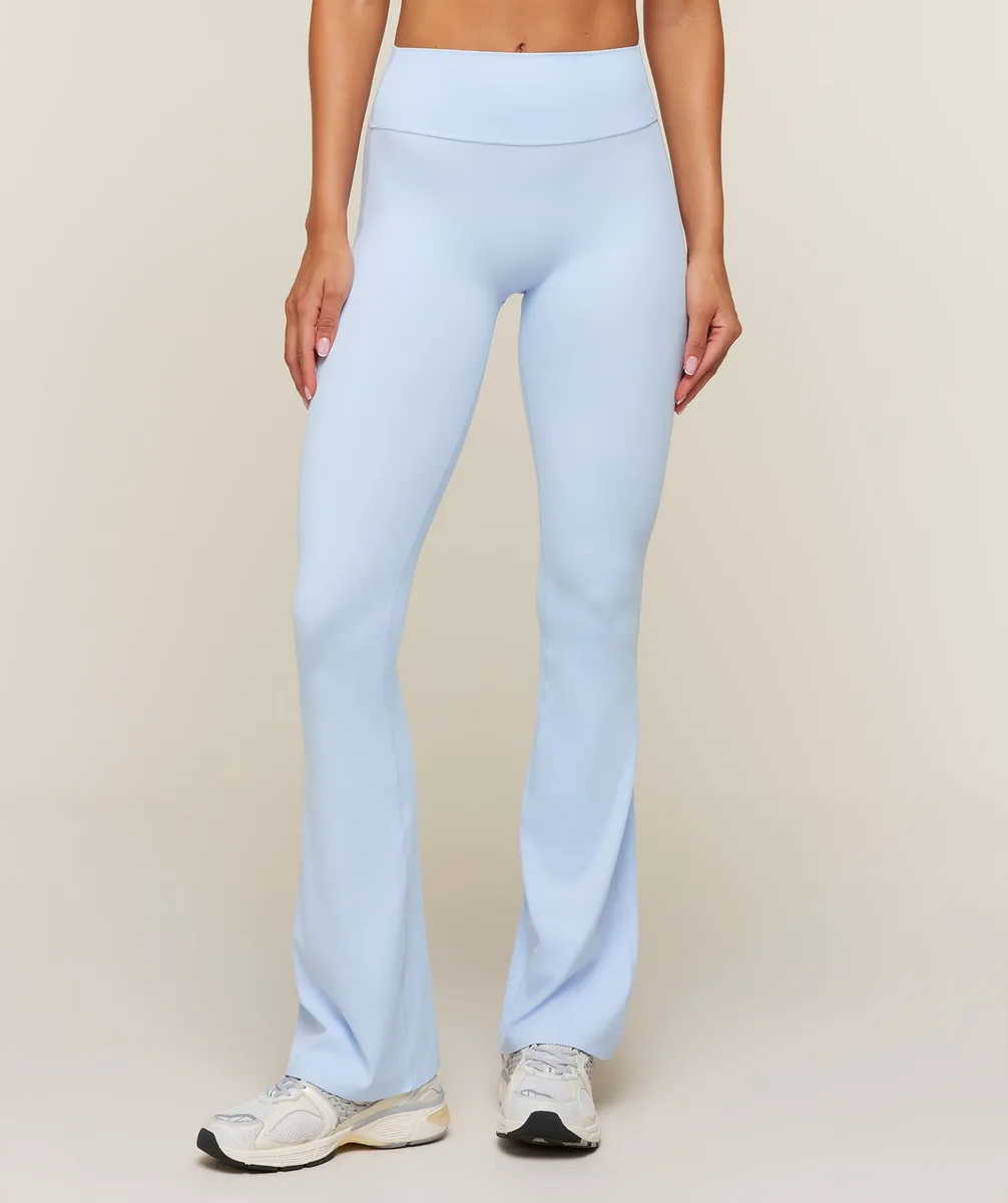 Gymshark Shape Bonded Flared Tall Leggings - Tranquil Blue