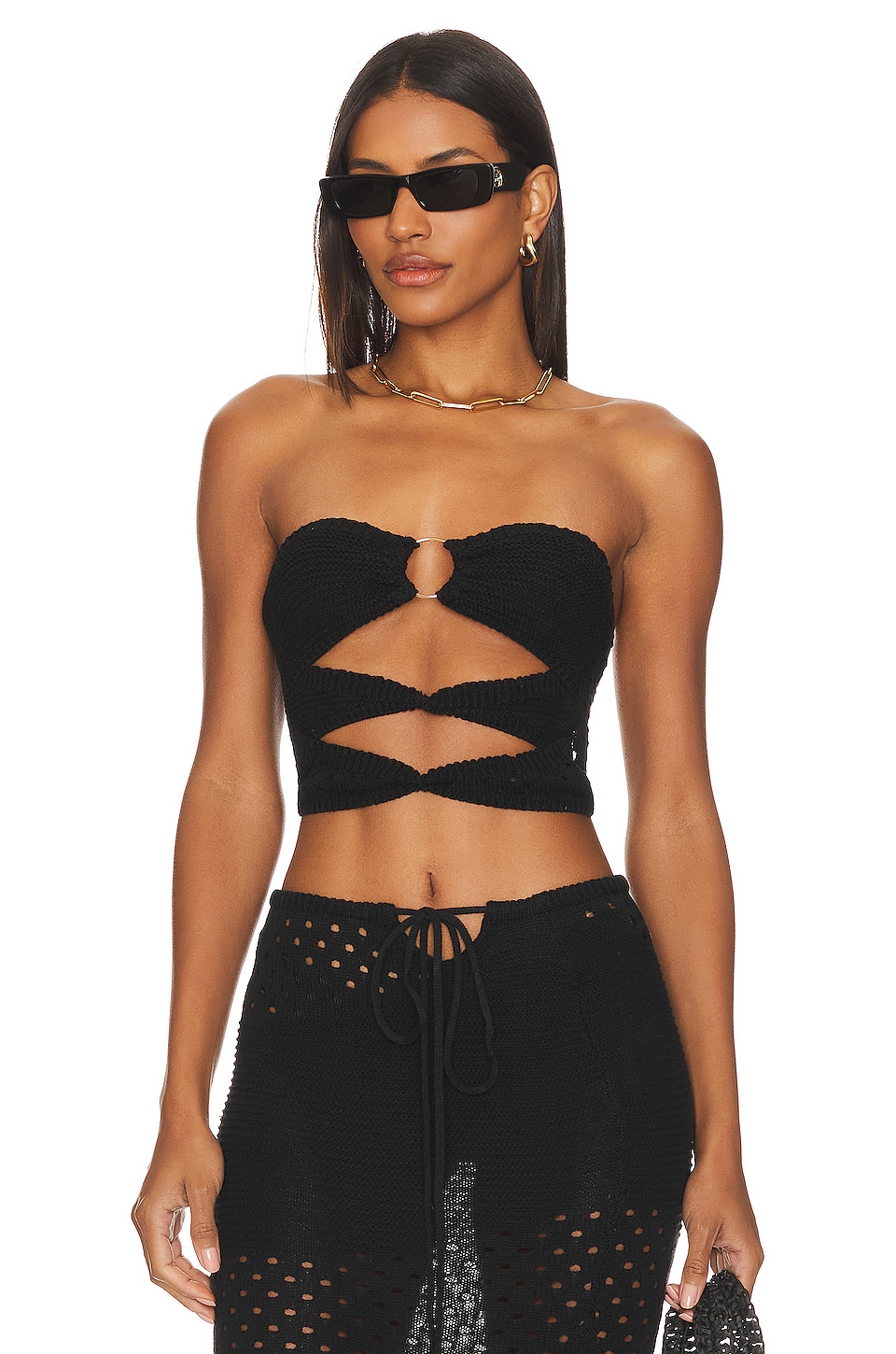 SNDYS X Revolve Whitehaven Top in Black
