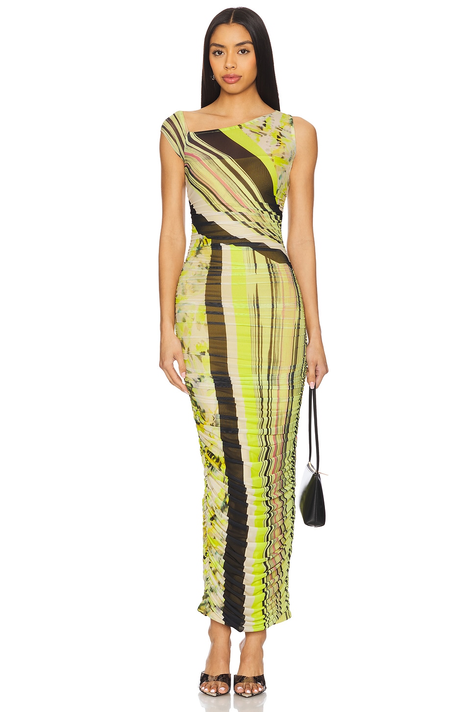 AFRM Biona Dress in Wing Stripe