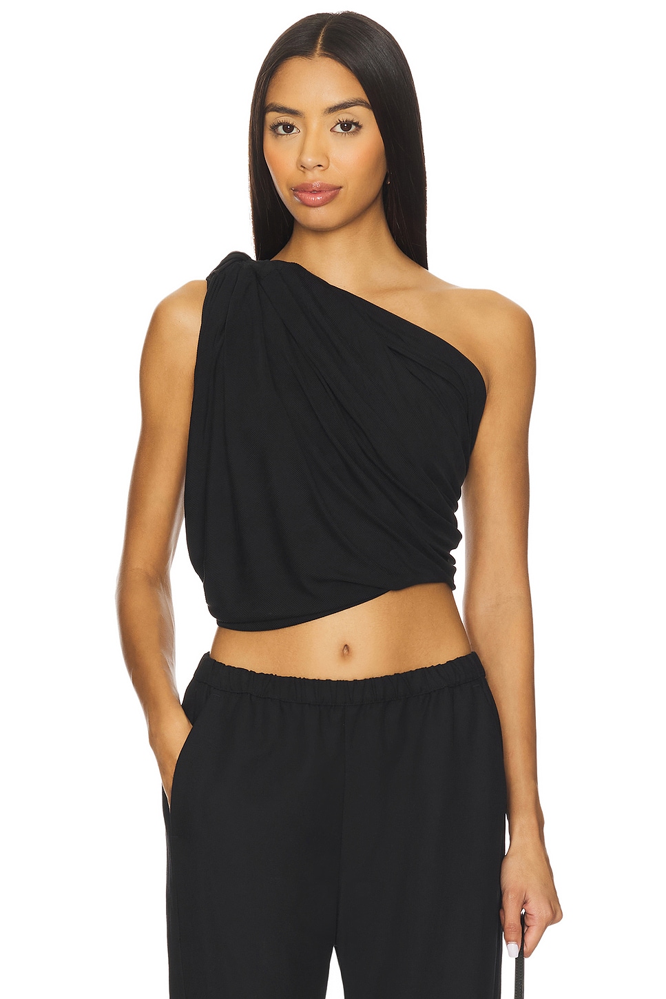 Aya Muse Twist Top in Midnight