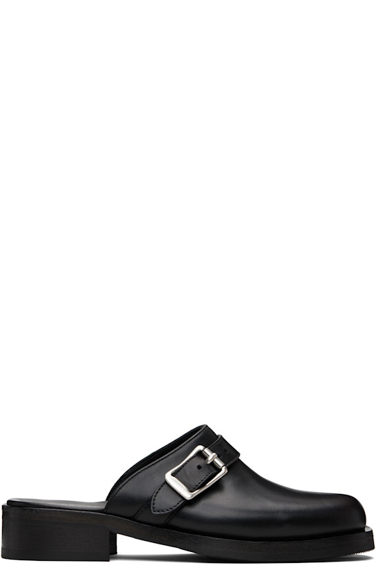 Black Camion Mule Loafers