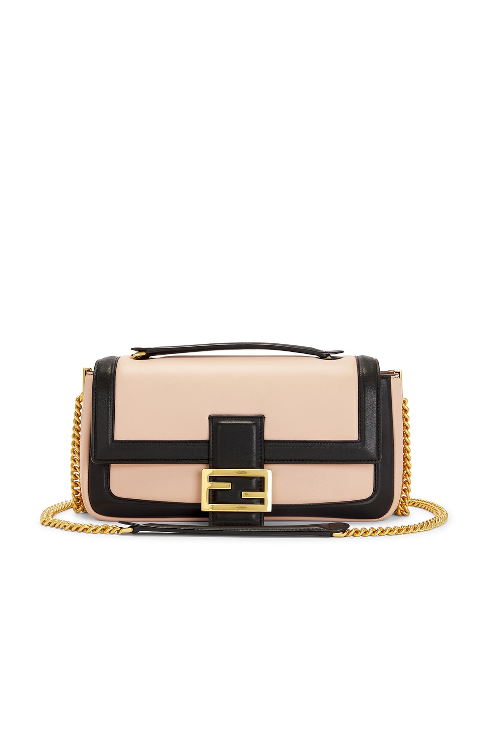 FWRD Renew Fendi Baguette Shoulder Bag in Cream