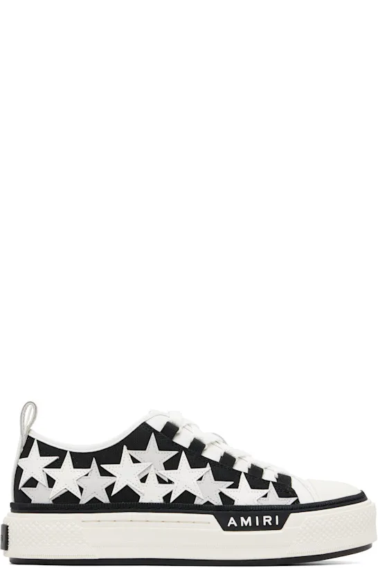 Black Stars Court Low Sneakers