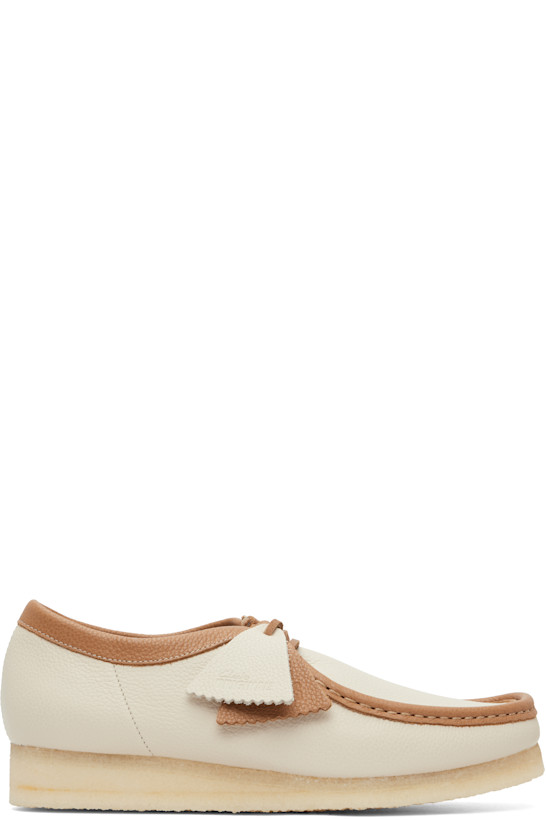White Wallabee Derbys
