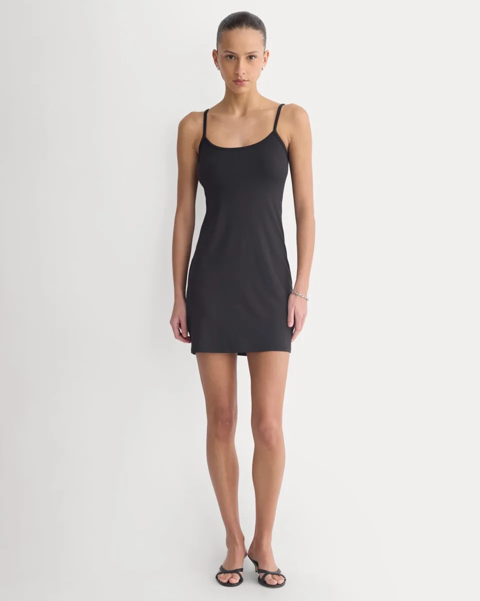 Knit Cami Mini Dress | Black