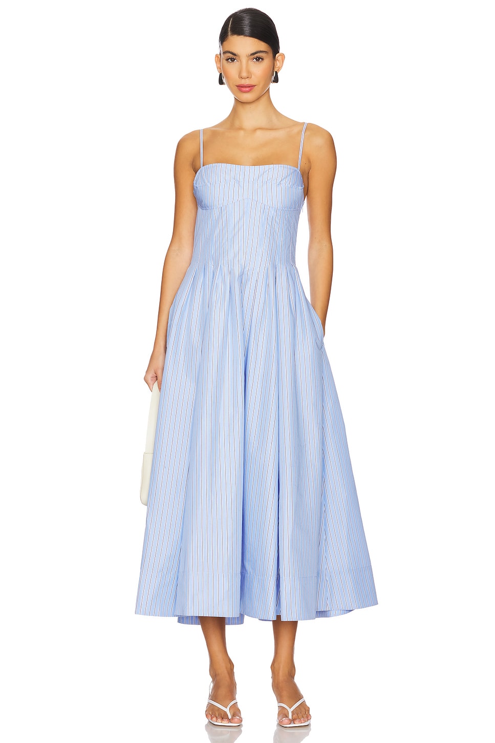 SIMKHAI Kittiya Dress in Harbour Blue Stripe
