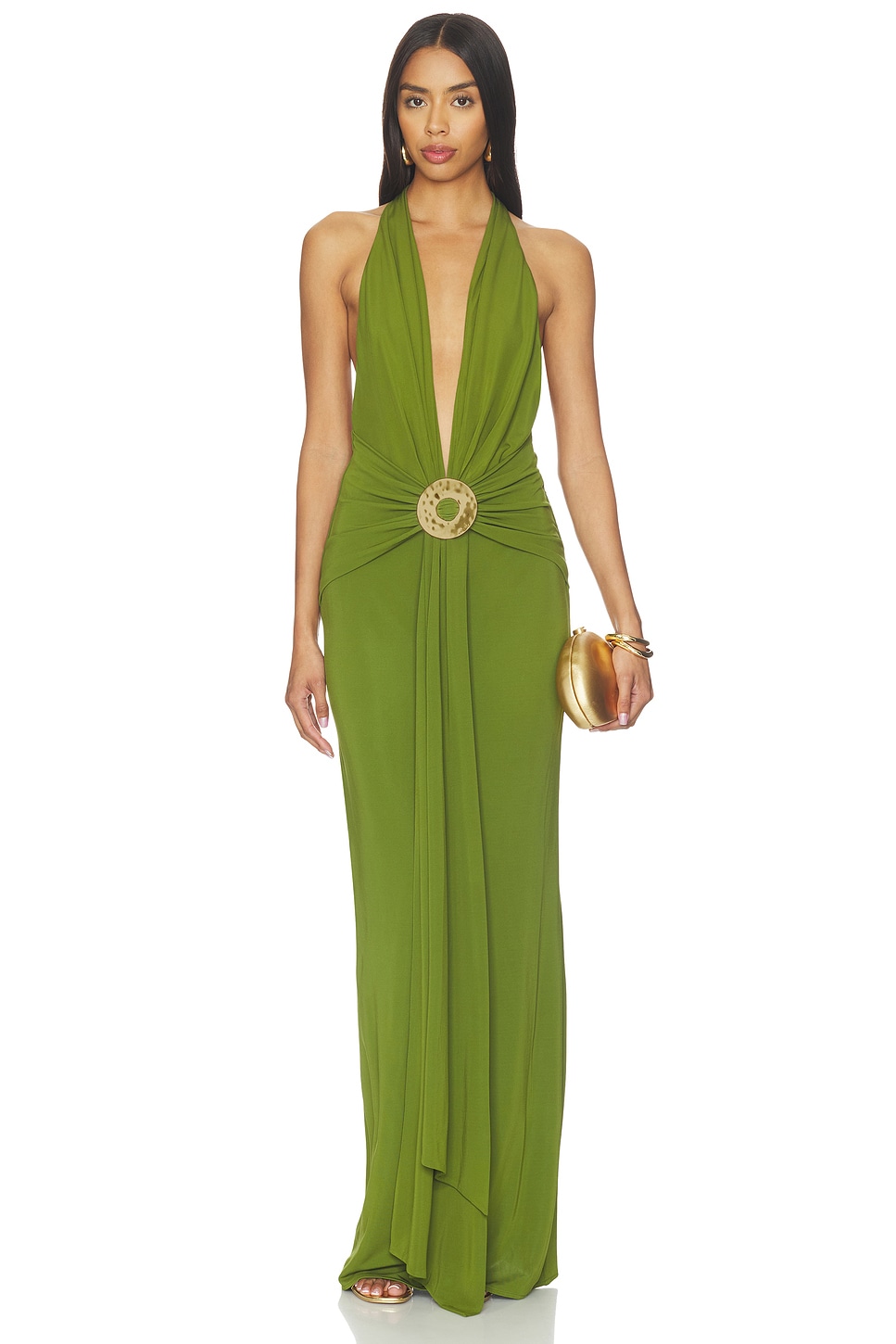 Cult Gaia Chii Dress in Deep Pasture