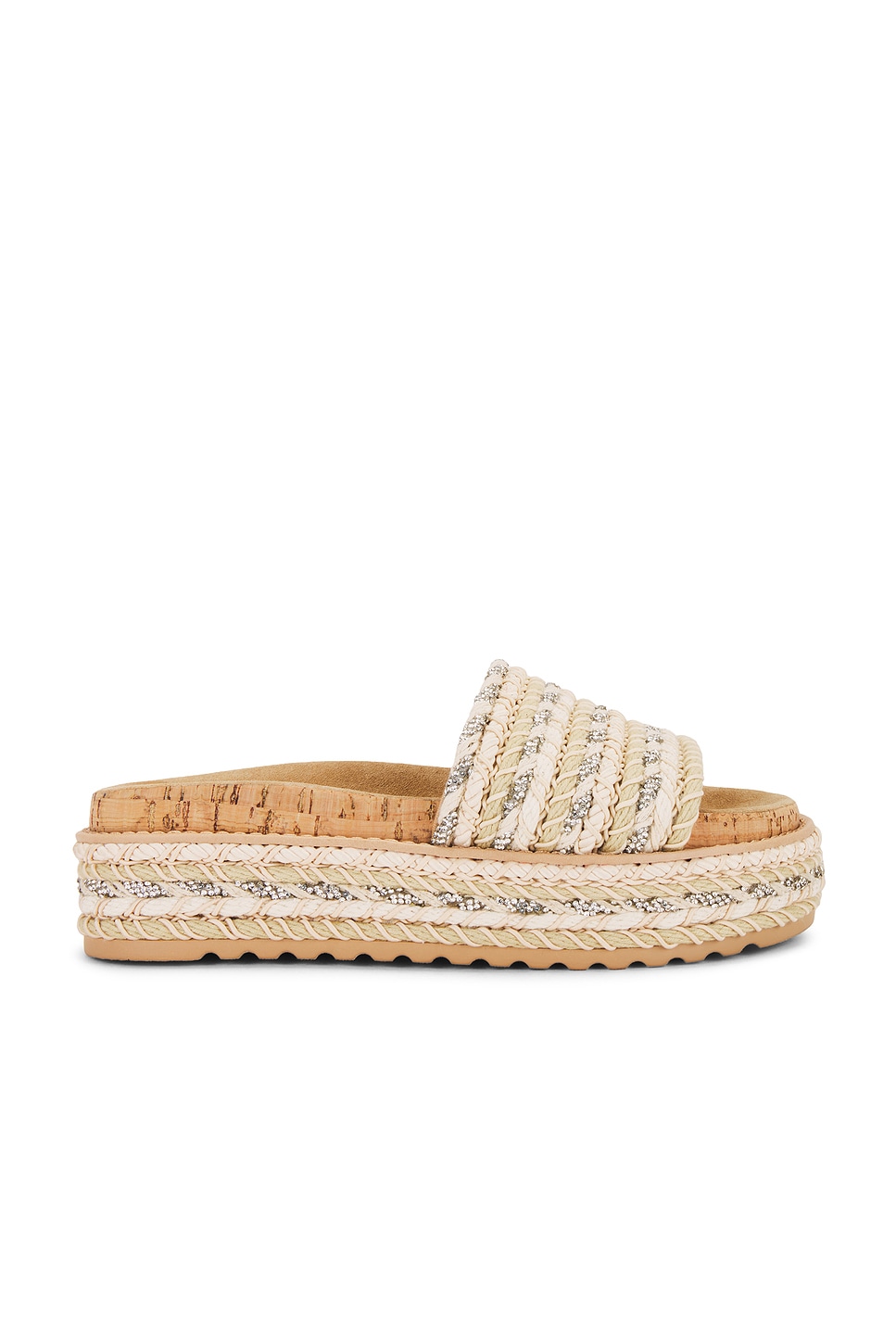 Steve Madden Beller Slide in Natural Multi
