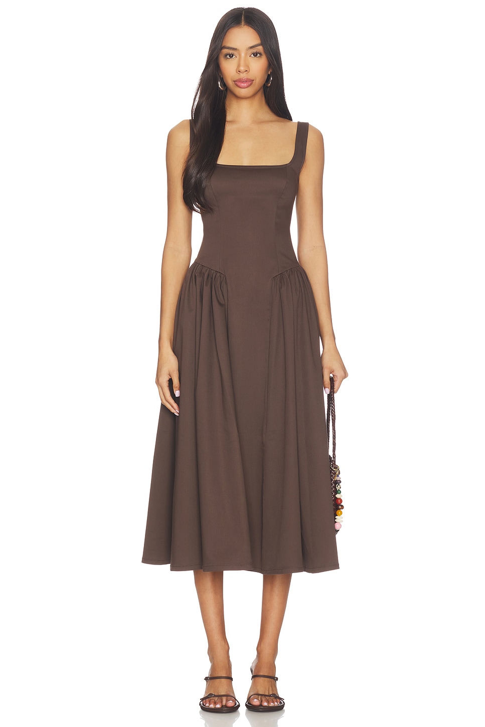 Tularosa Gracyn Dress in Dark Brown