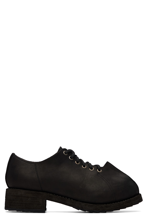 Black 2091 Leather Rhino Toe Derbys