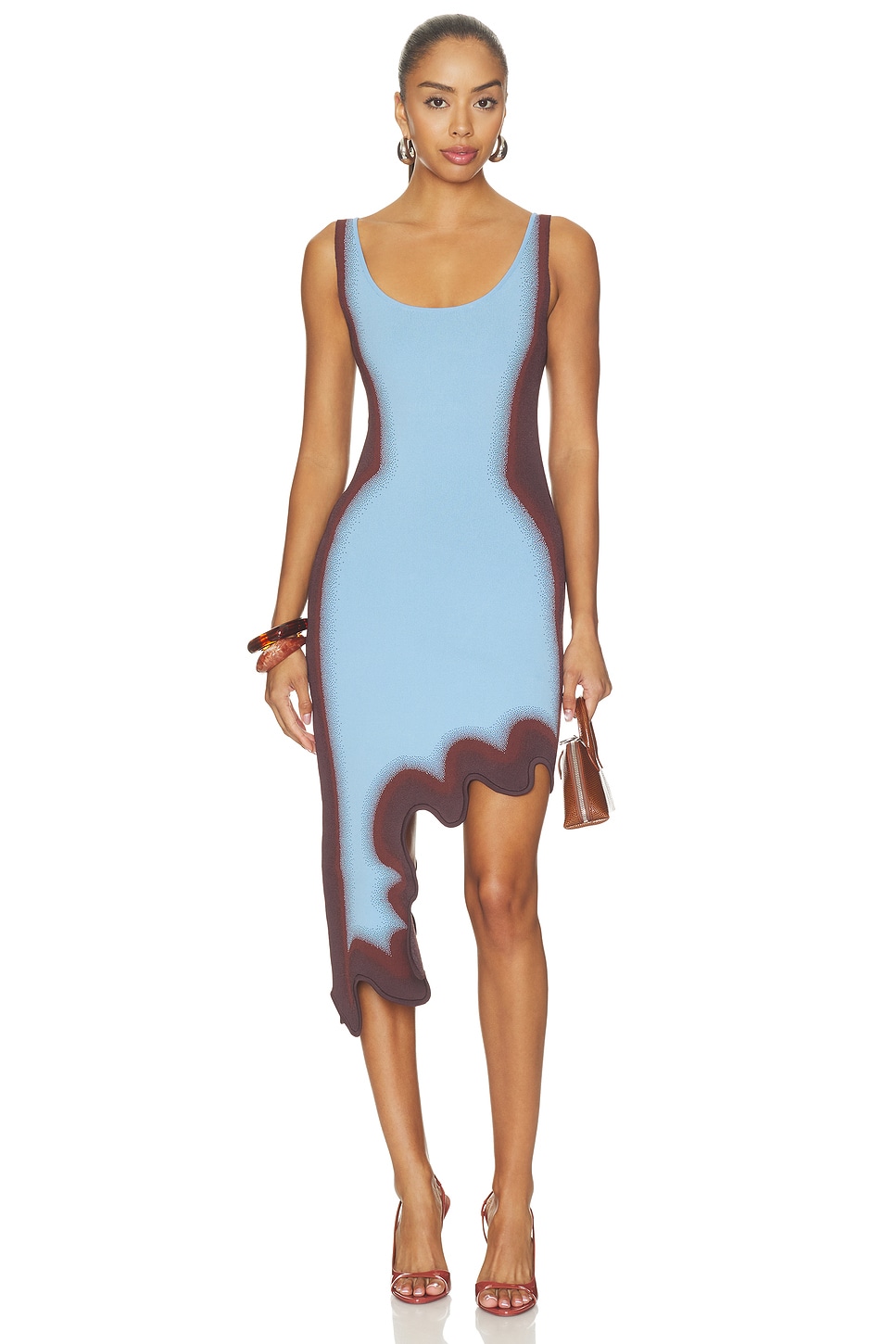 PH5 VESTIDO ASTER REVERSIBLE WAVY in Arctic Blue