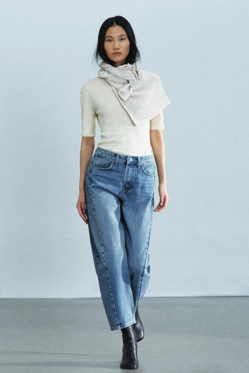 ZW COLLECTION MID-RISE ANKLE RELAXED JEANS