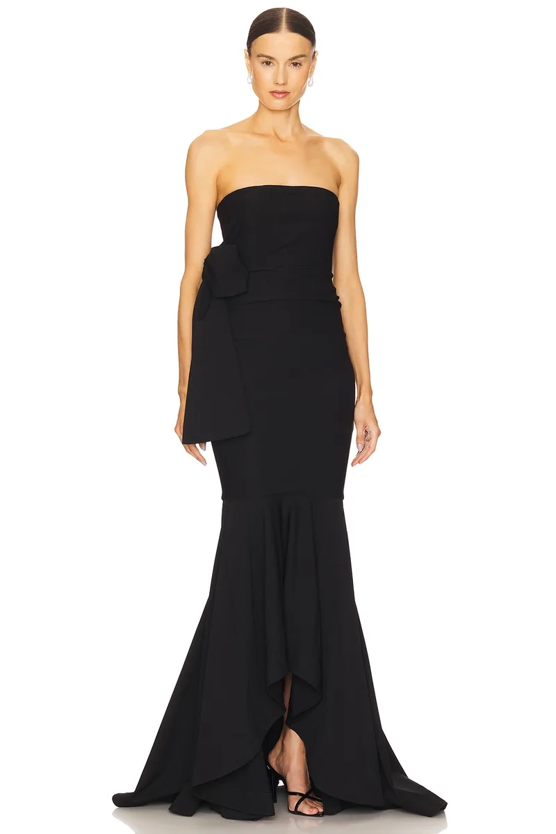 Michael Costello x REVOLVE Anyssa Gown in Black
