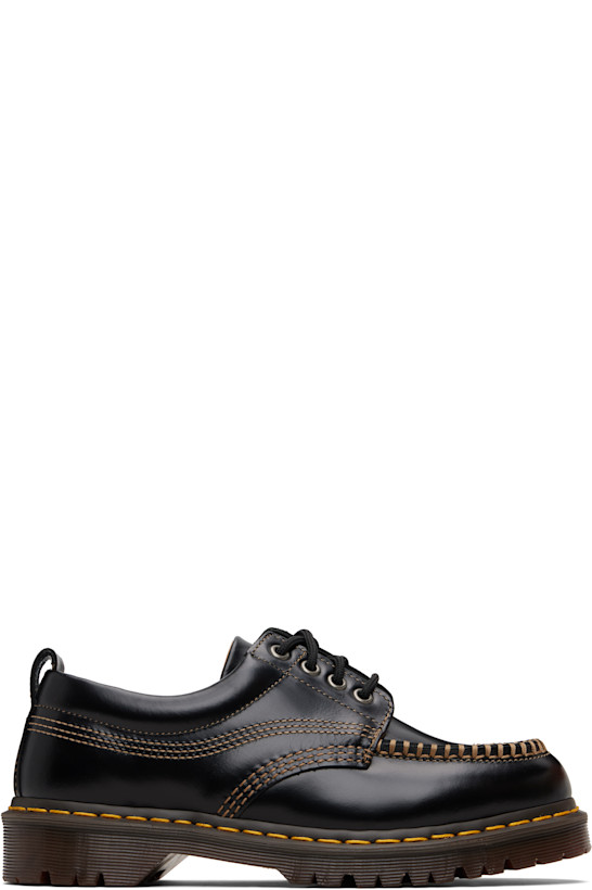 Black Leather Lowell Derbys