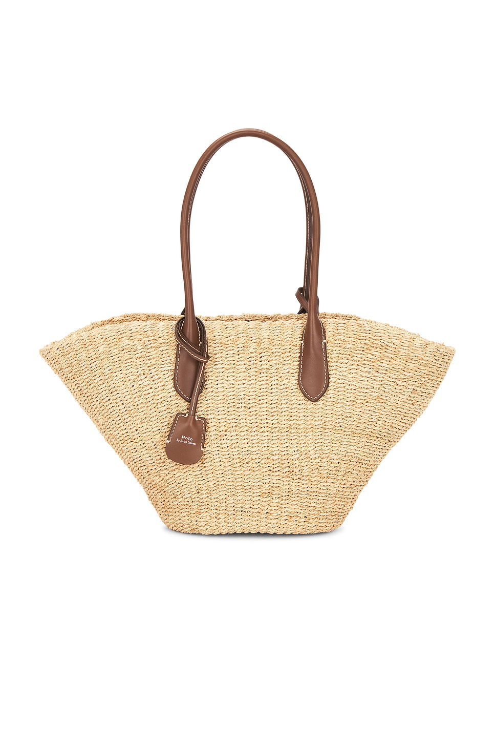 Polo Ralph Lauren BOLSO TOTE RAFFIA STRIPE in Natural