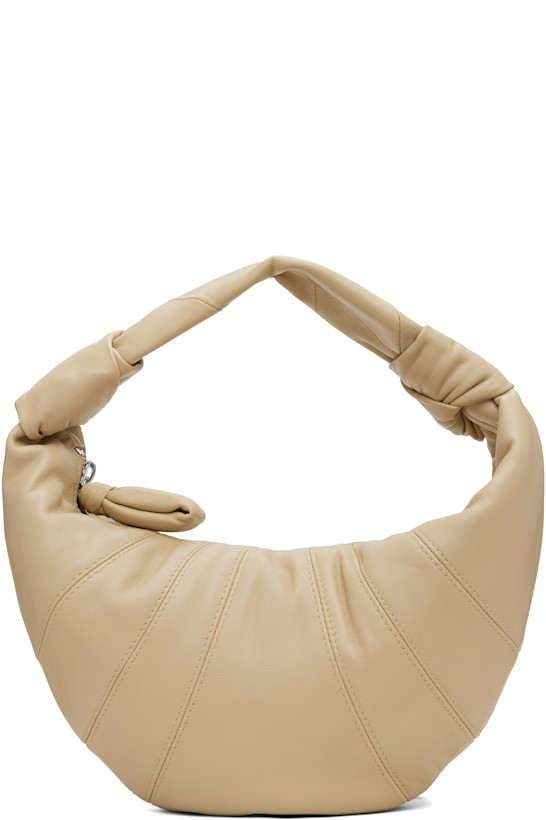 Beige Mini Fortune Croissant Bag