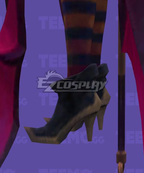 League Of Legends LOL Bewitching Janna Skin Halloween Black Cosplay Shoes - Image 3