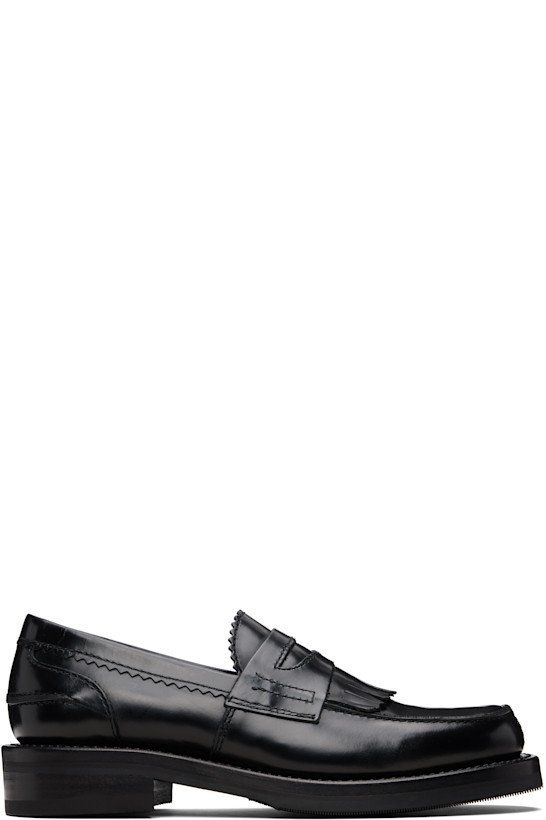 Black Leather Loafers