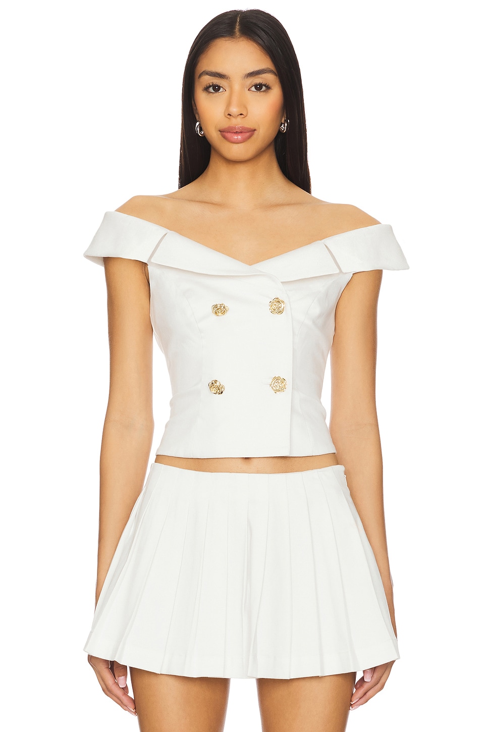 MAJORELLE Genevieve Top in White