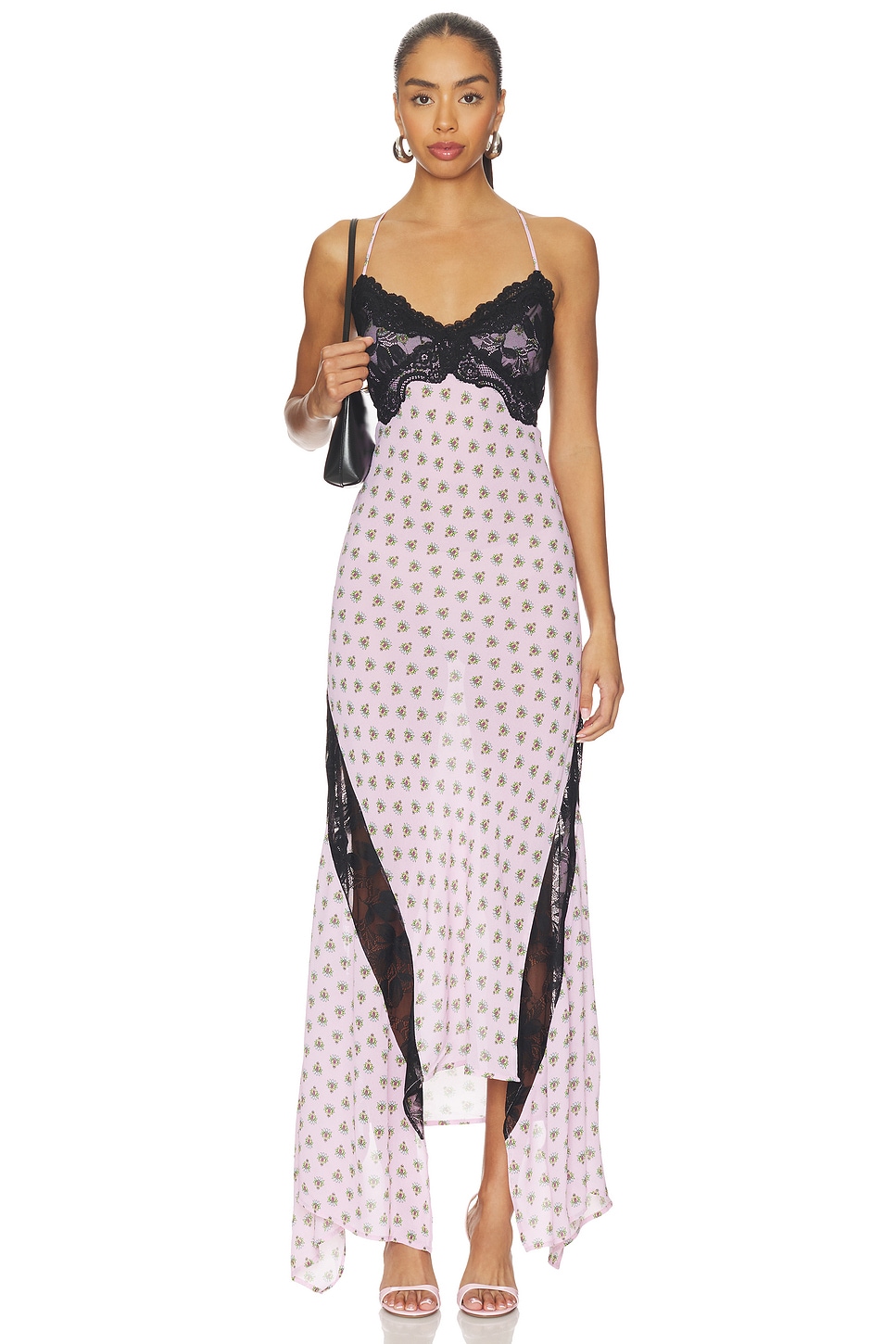 AFRM Vince Dress in Crocus Foulard