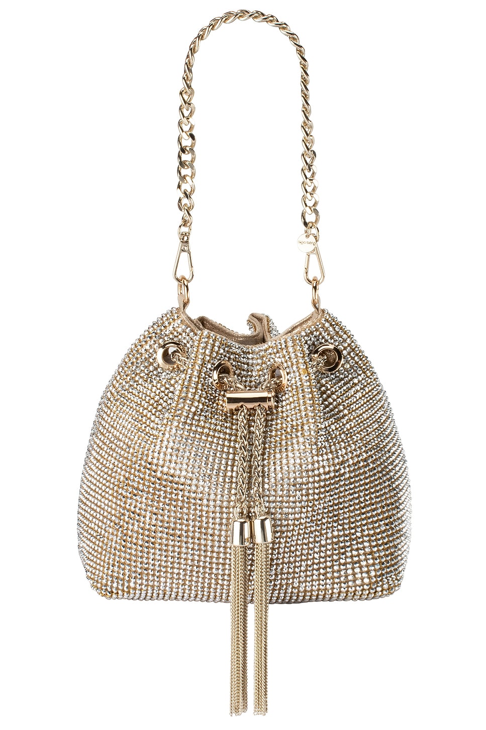 olga berg Miranda Top Handle Bag in Champagne