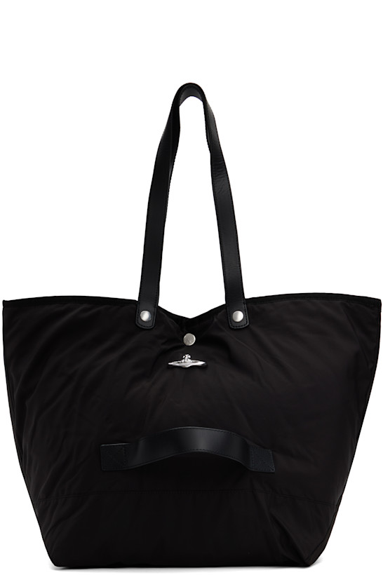 Black Utility Shopper Tote