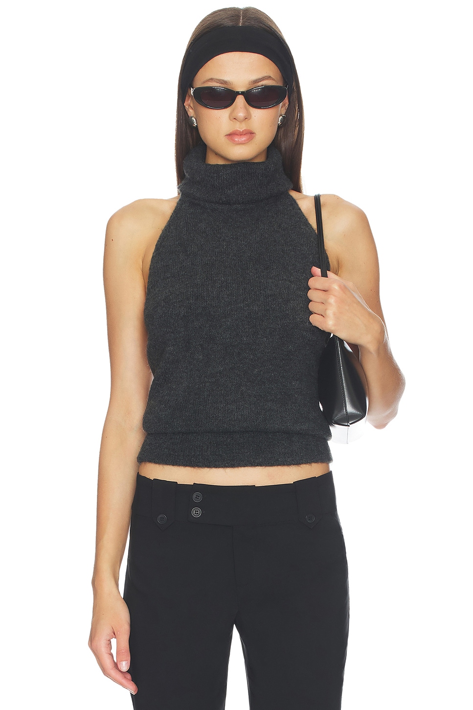 With Jean Alyssa Top in Charcoal