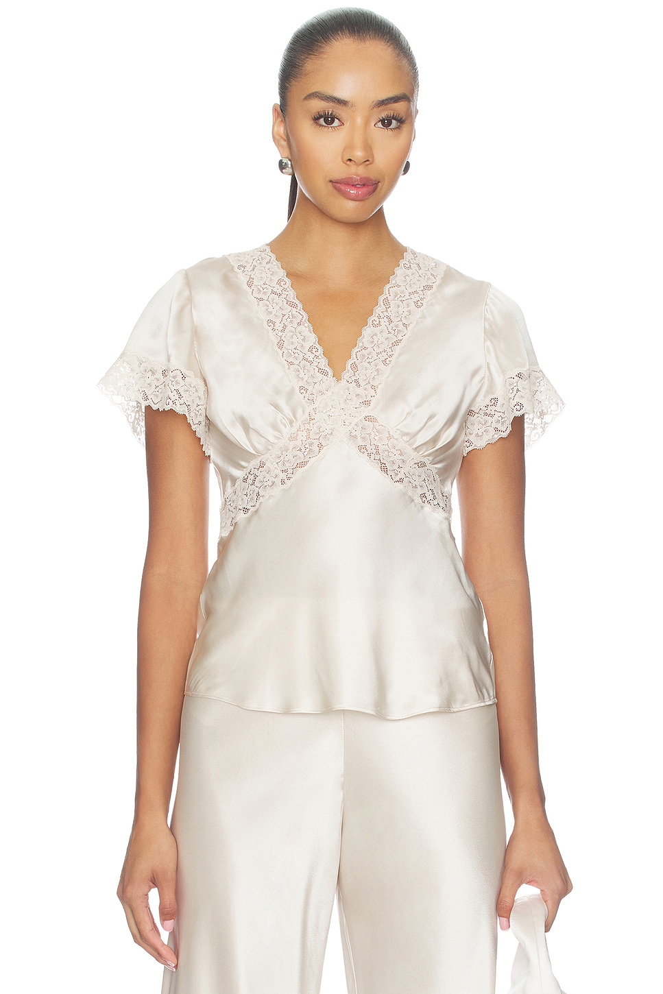 CAMI NYC Romola Top in Oat