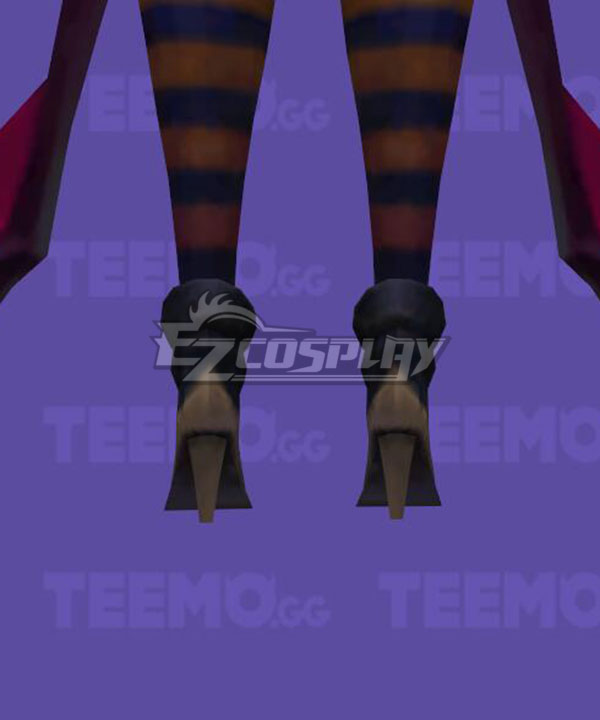 League Of Legends LOL Bewitching Janna Skin Halloween Black Cosplay Shoes - Image 2