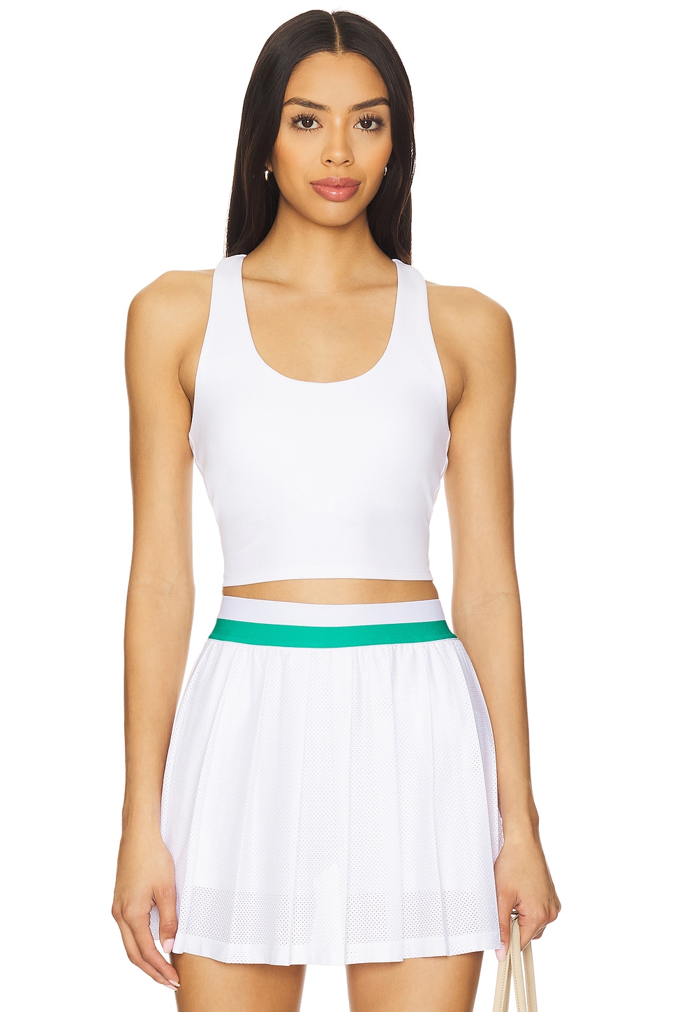 BEACH RIOT Yara Top in Courtside White