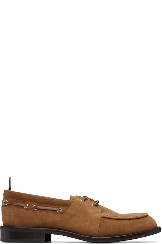 Brown Calf Suede Boat Shoes