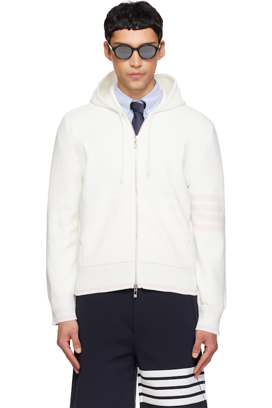 Off-White Milano Stitch Zip Hoodie