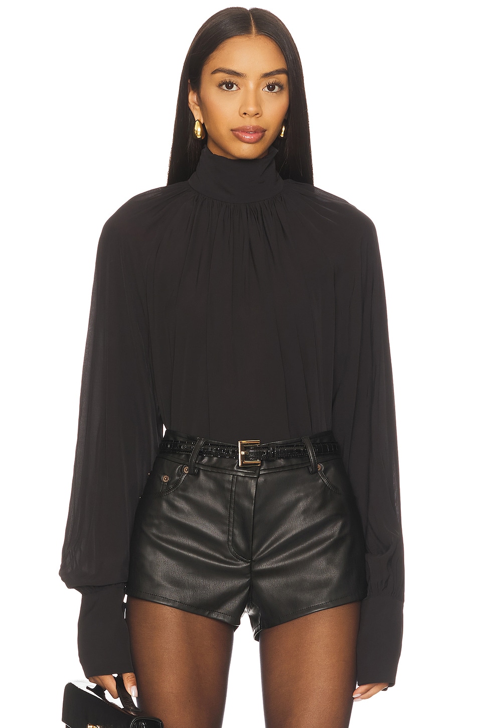 ANINE BING Anne Top in Black