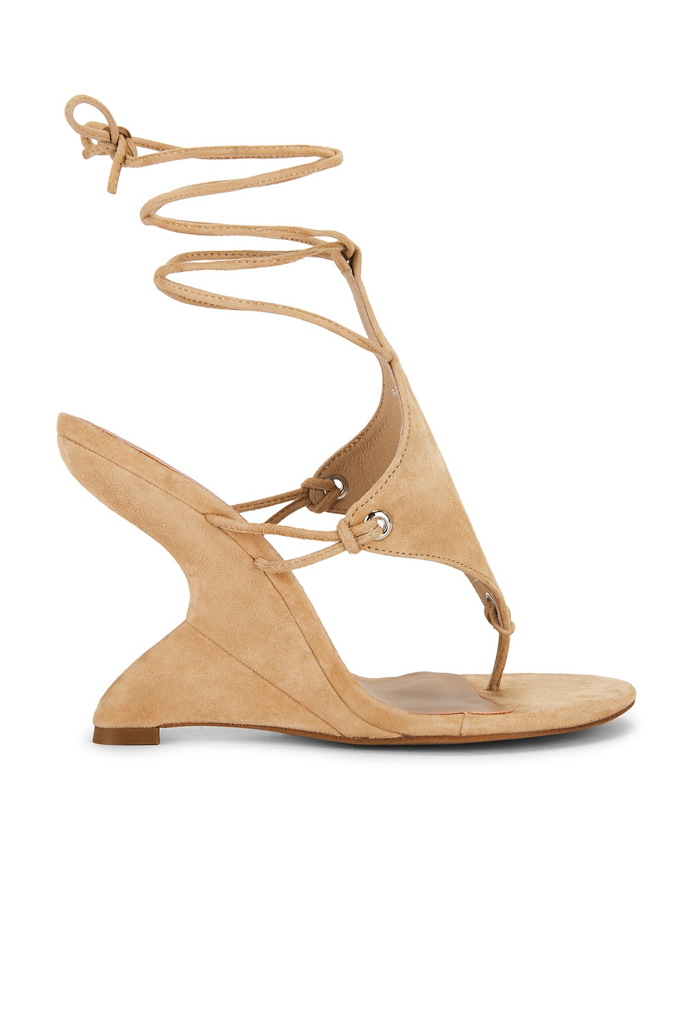 Jeffrey Campbell Pachouli Sandal in Camel Suede