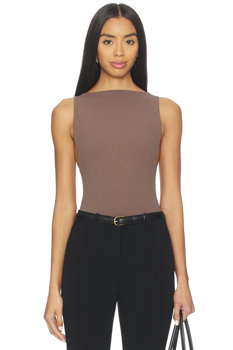 EAVES Rian Bodysuit in Mocha