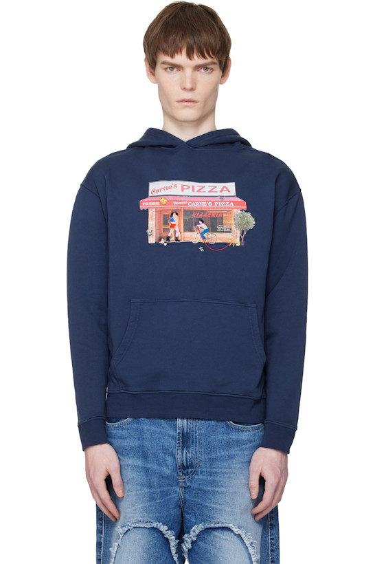 Navy Hot Slice Hoodie
