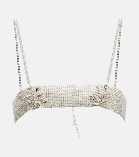 Bandeau crystal jewelry top