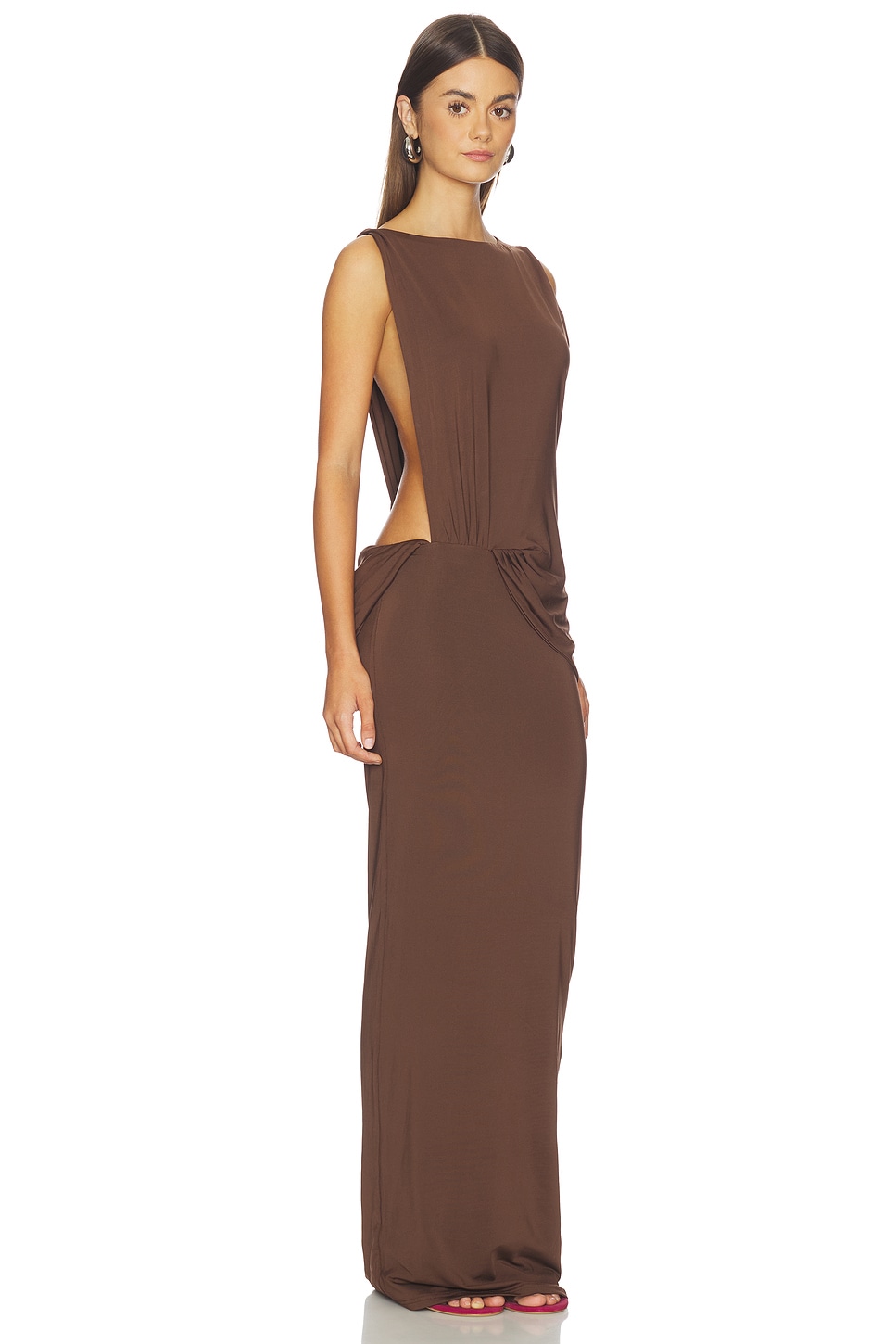 superdown Dallyn Maxi Dress in Brown